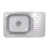 Кухонна мийка Brinex 6642 0,8 мм Satin (BRIN6642SAT08)