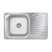 Кухонна мийка Brinex 7848 0,8 мм Satin (BRIN7848SAT08)