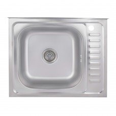 Кухонная мойка Brinex 6050-L 0,6 мм Satin (BRIN6050LSAT06)