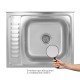 Кухонная мойка Brinex 6050-R 0,6 мм Satin (BRIN6050RSAT06) Кухонная мойка Brinex 6050-R 0,6 мм Satin (BRIN6050RSAT06)