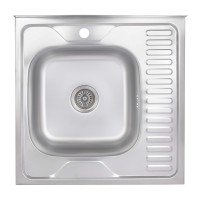 Кухонная мойка Brinex 6060-L 0,6 мм Satin (BRIN6060LSAT06)