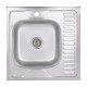 Кухонная мойка Brinex 6060-L 0,6 мм Satin (BRIN6060LSAT06)