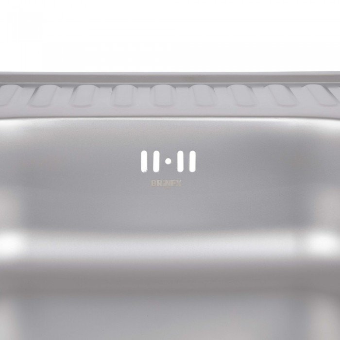 Кухонная мойка Brinex 6060-L 0,6 мм Satin (BRIN6060LSAT06)