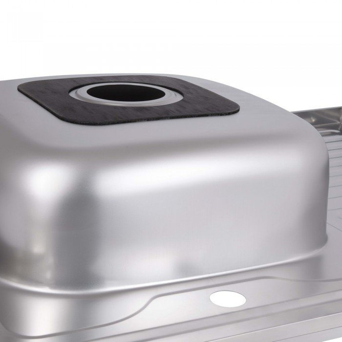 Кухонная мойка Brinex 6080-L 0,6 мм Satin (BRIN6080LSAT06)