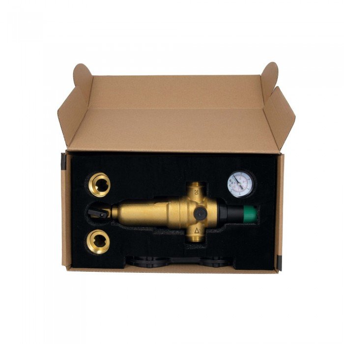 Фильтр самопромывной Thermo Alliance Forte 3/4" с редуктором для горячей воды SF128W20H Фильтр самопромывной Thermo Alliance Forte 3/4" с редуктором для горячей воды SF128W20H