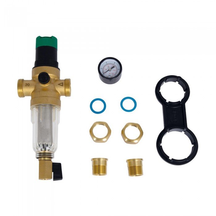 Фильтр самопромывной Thermo Alliance Forte 3/4" с редуктором для холодной воды SF128W20C