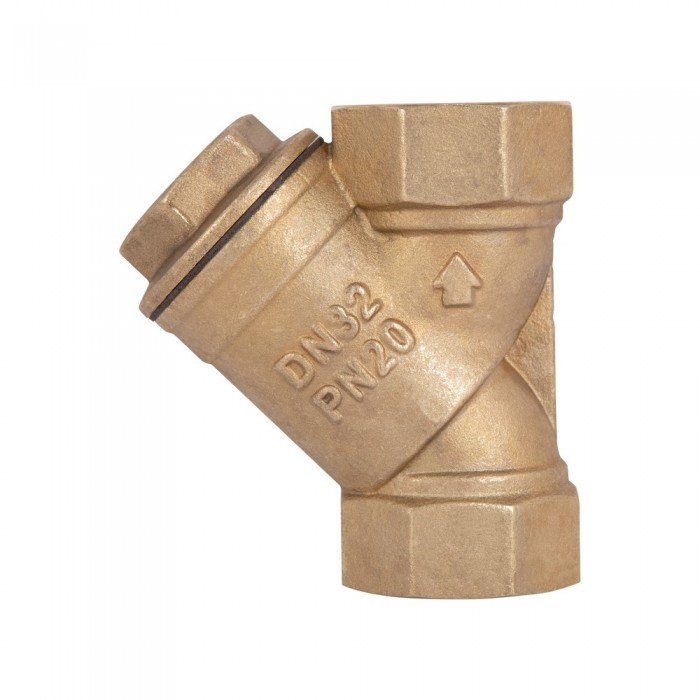 Фильтр косой Icma №50 грубой очистки 1 1/4"ВВ латунный 83050AG05