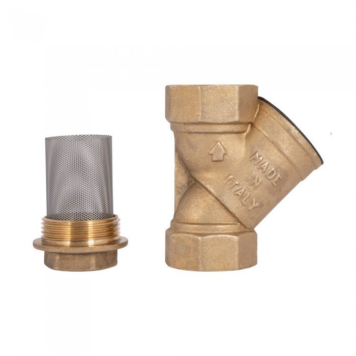 Фильтр косой Icma №50 грубой очистки 1 1/4"ВВ латунный 83050AG05