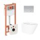 Готовое решение Qtap для ванной комнаты: подвесной унитаз Swan Ultra Quiet 520×360×320 + комплект инсталляции Nest 4 в 1 (круглая клавиша Satin) Готовое решение Qtap для ванной комнаты: подвесной унитаз Swan Ultra Quiet 520×360×320 + комплект инсталляции Nest 4 в 1 (круглая клавиша Satin)