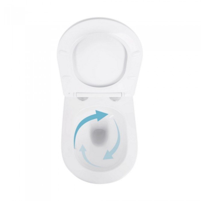 Готовое решение Qtap для ванной комнаты: подвесной унитаз Swan Ultra Quiet 520×360×320 + комплект инсталляции Nest 4 в 1 (линейная клавиша Black mat)