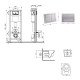 Готовое решение Qtap для ванной комнаты: подвесной унитаз Jay Ultra Quiet 520x360x320 + комплект инсталляции Nest 4 в 1 (квадратная клавиша Satin) Готовое решение Qtap для ванной комнаты: подвесной унитаз Jay Ultra Quiet 520x360x320 + комплект инсталляции Nest 4 в 1 (квадратная клавиша Satin)