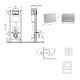 Готовое решение Qtap для ванной комнаты: подвесной унитаз Crow Ultra Quiet 520×360×290 + комплект инсталляции Nest 4 в 1 (квадратная клавиша Satin) Готовое решение Qtap для ванной комнаты: подвесной унитаз Crow Ultra Quiet 520×360×290 + комплект инсталляции Nest 4 в 1 (квадратная клавиша Satin)
