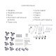 Комплект для душевої Latwa: Душева кабіна LLSC9090SATMIDFR2SET+Душева система на 3 споживача LDLAT1030WHI45427 Комплект для душевої Latwa: Душева кабіна LLSC9090SATMIDFR2SET+Душева система на 3 споживача LDLAT1030WHI45427