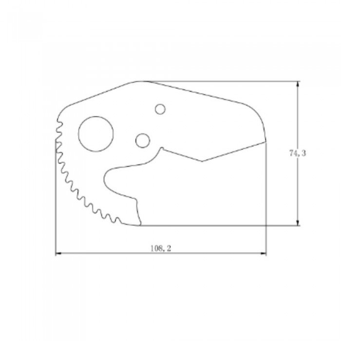 Лезо для ножиць Thermo Alliance PRO-001 d20-40, тефлонове покриття