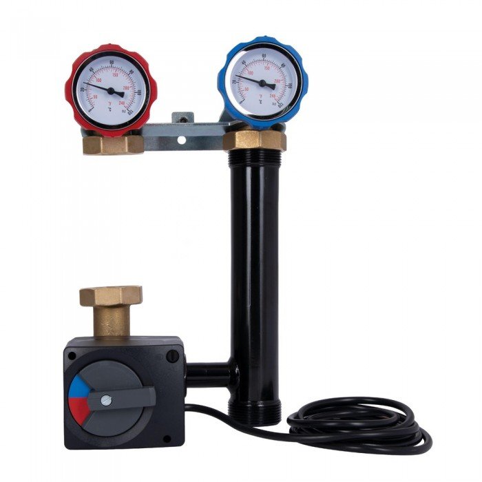 Насосная группа Icma №R001 1 1/2"x1" подключение слева, без насоса 93R001AFS53SC