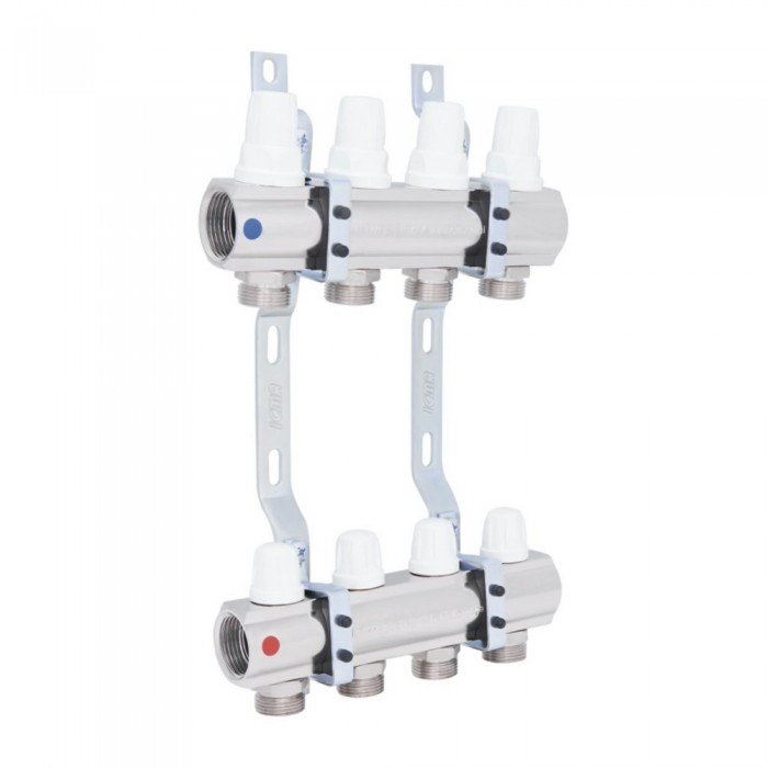 Коллектор Icma 1" 4 выхода, без расходомера №K005