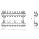 Коллектор Icma 1" 10 выходов, с расходомерами №K013