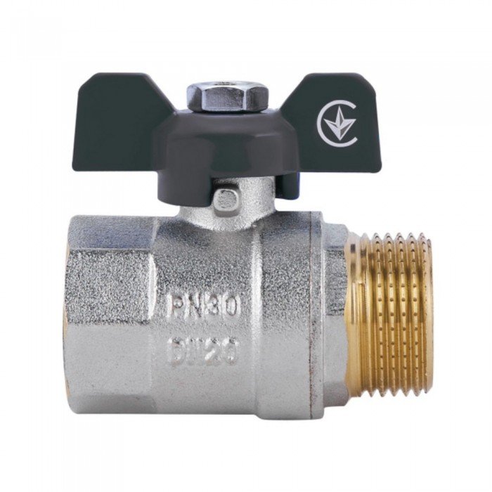 Кран кульовий SD Plus 3/4" ВЗ для води (метелик) SD607W20