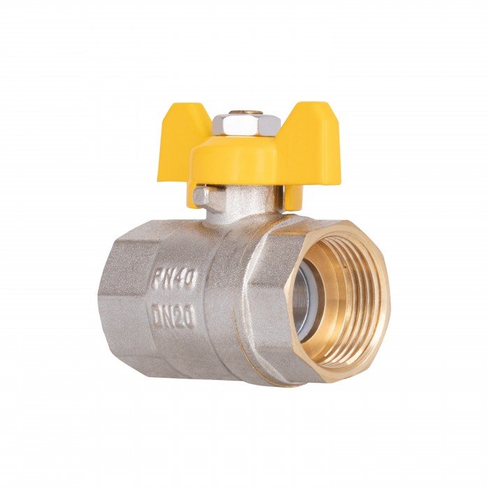 Кран кульовий SD Plus 3/4" ВР для газу (метелик) SD602G20