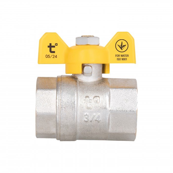 Кран кульовий SD Plus 3/4" ВР для газу (метелик) SD602G20
