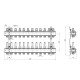 Коллектор Icma 1" 12 выходов, с расходомерами №K013