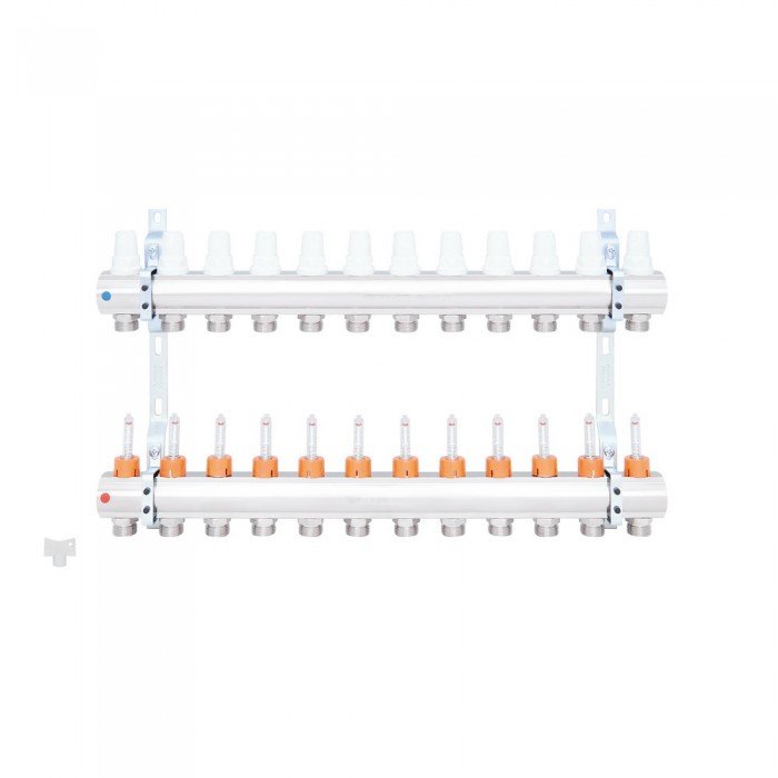 Коллектор Icma 1" 12 выходов, с расходомерами №K013