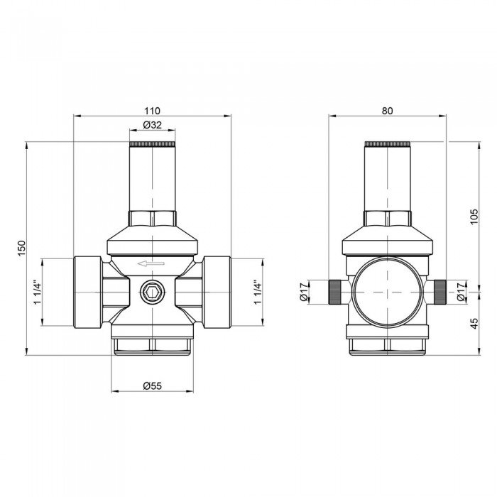 Редуктор Icma 1" 1/4 №246