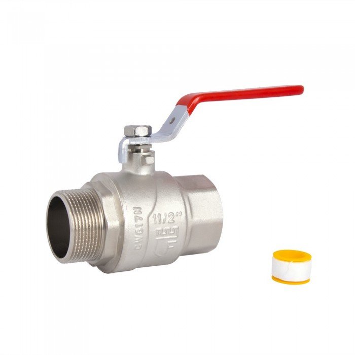 Кран шаровой SD Forte 1" 1/2 ВН для воды (ручка) SF605W40