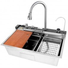 Мойка Mixxus Premium MH7545-SET-04.SUS304 со встроенным смесителем (MX1701)
