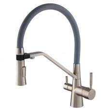 Смеситель для кухни Mixxus Premium Magnet 021 SS COLOR REFL.GREY (MI6976) Смеситель для кухни Mixxus Premium Magnet 021 SS COLOR REFL.GREY (MI6976)