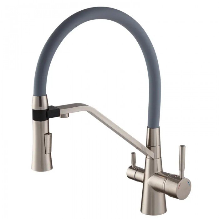 Змішувач для кухні Mixxus Premium Magnet 021 SS COLOR REFL.GREY (MI6976)