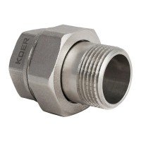 Згін американка 1 1/2 "прямий Koer KR.341 (KR0135) Згін американка 1 1/2 "прямий Koer KR.341 (KR0135)