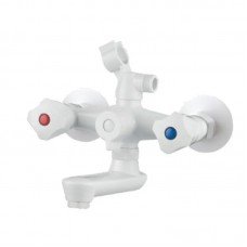 Смеситель для ванны PLAMIX OMEGA-142 EURO SET WHITE (со шлангом, лейкой и кронштейном) (MX9699) Смеситель для ванны PLAMIX OMEGA-142 EURO SET WHITE (со шлангом, лейкой и кронштейном) (MX9699)