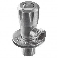 Кран для подключ. сантехприборов Zerix VAL-04-1/2x1/2 с нерж. ст.SUS304 (ZX4800) Кран для подключ. сантехприборов Zerix VAL-04-1/2x1/2 с нерж. ст.SUS304 (ZX4800)