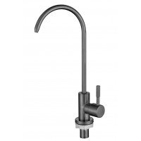 Кран для питної води Mixxus MONO-07.SUS FILTER Graphite з нержавіючої сталі (MI6562)