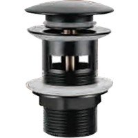 Донный клапан для раковины с переливом Zerix LR65B-2 автоматический (Click-Clack) (Цвет черный) 1 1 Донный клапан для раковины с переливом Zerix LR65B-2 автоматический (Click-Clack) (Цвет черный) 1 1