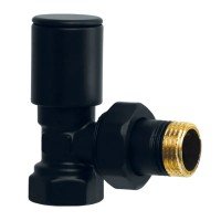 Кран для сушарки рушників кутовий Koer KR.531.Black - 1/2" (KR5103) Кран для сушарки рушників кутовий Koer KR.531.Black - 1/2" (KR5103)