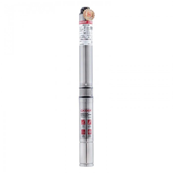 Насос скважинный центробежный Koer 4KDm 3/24+2М 1 1/4" (KP2877) Насос скважинный центробежный Koer 4KDm 3/24+2М 1 1/4" (KP2877)