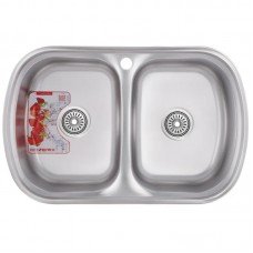Мойка кухонная Zerix Z7749-08-180E (Satin) (ZM0565)