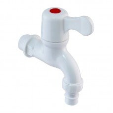 Кран для холодной воды PVC (White) Plamix PVS-1/2" (PM0632) Кран для холодной воды PVC (White) Plamix PVS-1/2" (PM0632)