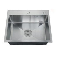 Мойка Zerix ZH5050-215.SUS304 (3.0/0.8) из нержавеющей стали SUS304 (MX1581)