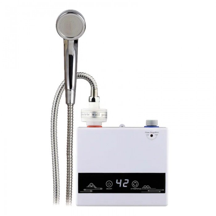 Проточный водонагреватель настенный Zerix BWH-02-ES (с индик. темп., без вилки) (ZX5015)