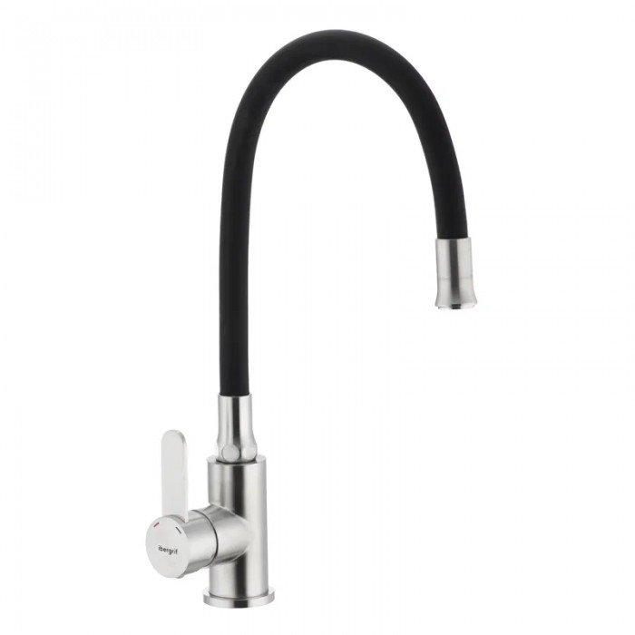 Смеситель для кухни с гибким силиконовым изливом Ibergrif M22119-2 (IB0063)