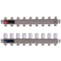 Коллекторный блок с термостат. клапанами Europroduct EP.S1100-09 1"x9 (EP4996) Коллекторный блок с термостат. клапанами Europroduct EP.S1100-09 1"x9 (EP4996)