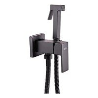 Смеситель для гигиенического душа Zerix LEB9-123 Black с лейкой (цвет черный) (ZX5572)