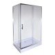 Душова кабіна з низьким піддоном Mixxus HARD SCT01-100x90x198-TR CHROME прозоре скло 5мм (MI69