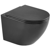 Унітаз підвісний Mixxus Premium Ellipse-0303-R Black 520x365x360mm, система змиву RIMLESS (MP6464) Унітаз підвісний Mixxus Premium Ellipse-0303-R Black 520x365x360mm, система змиву RIMLESS (MP6464)