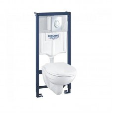 Установочная система с подвесным унитазом 4-в-1 Grohe Solido Compact (39400000) Установочная система с подвесным унитазом 4-в-1 Grohe Solido Compact (39400000)