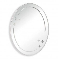 Зеркало настенное Zerix FUSION MOZ03-55x70 овальное с декором (ZX5632)