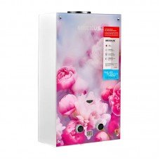 Газовая колонка MIXXUS GWH-0410 BASIC GLASS дымоходная 10 л/мин (панель из стекла с рисунком) (WH0025) 